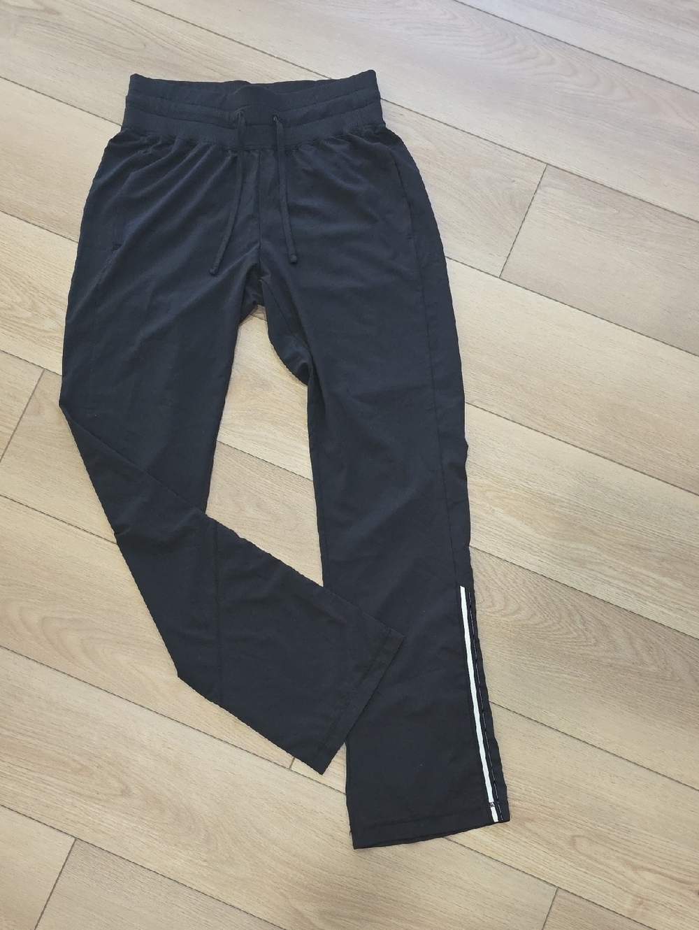Zella Black Athletic Track Pants with Side Stripe